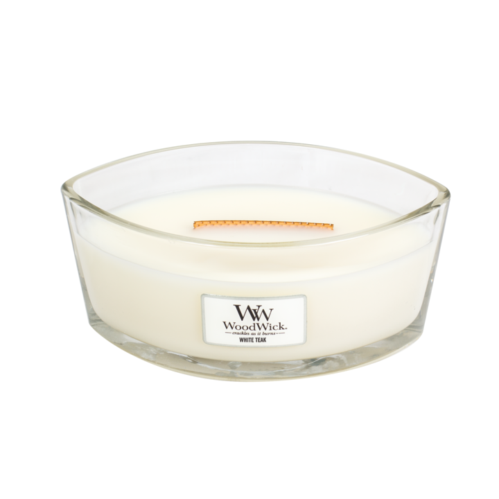 WoodWick White Teak Candles Ellipse
