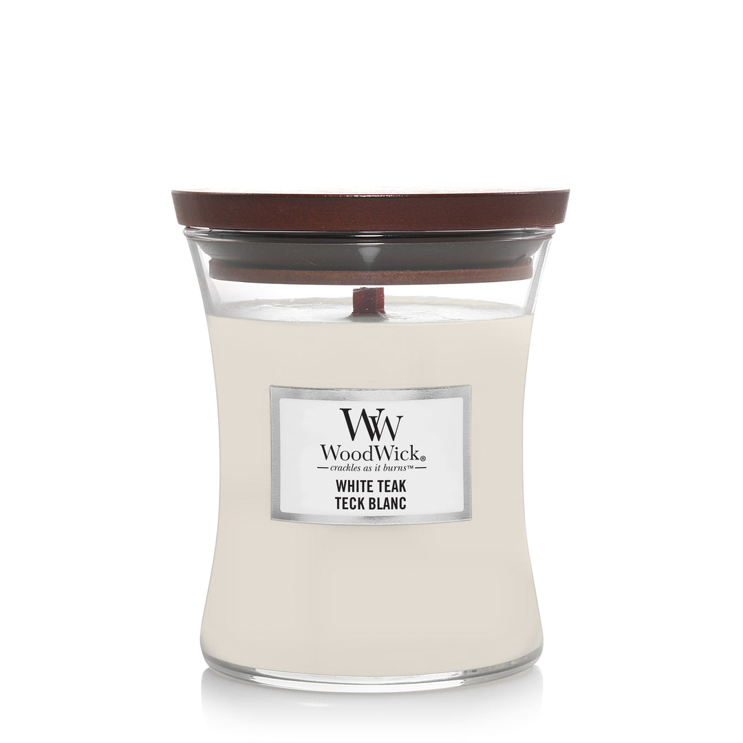 WoodWick White Teak Candles Medium