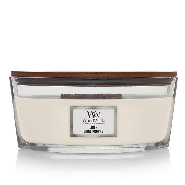 WoodWick Linen Candle Ellipse