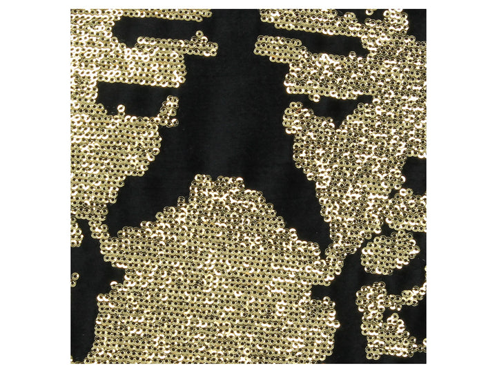 Slenders - Sierkussen Tijger Ozi Velvet Zwart 60x60 cm