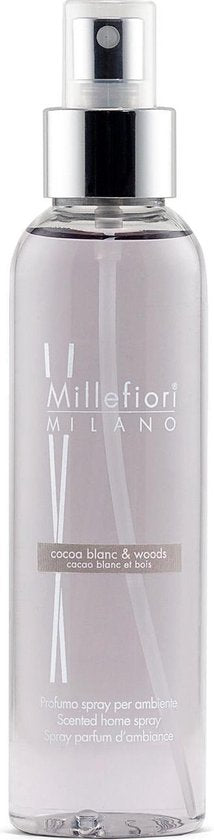 Millefiori Roomspray Cocoa blanc & Woods 150ml