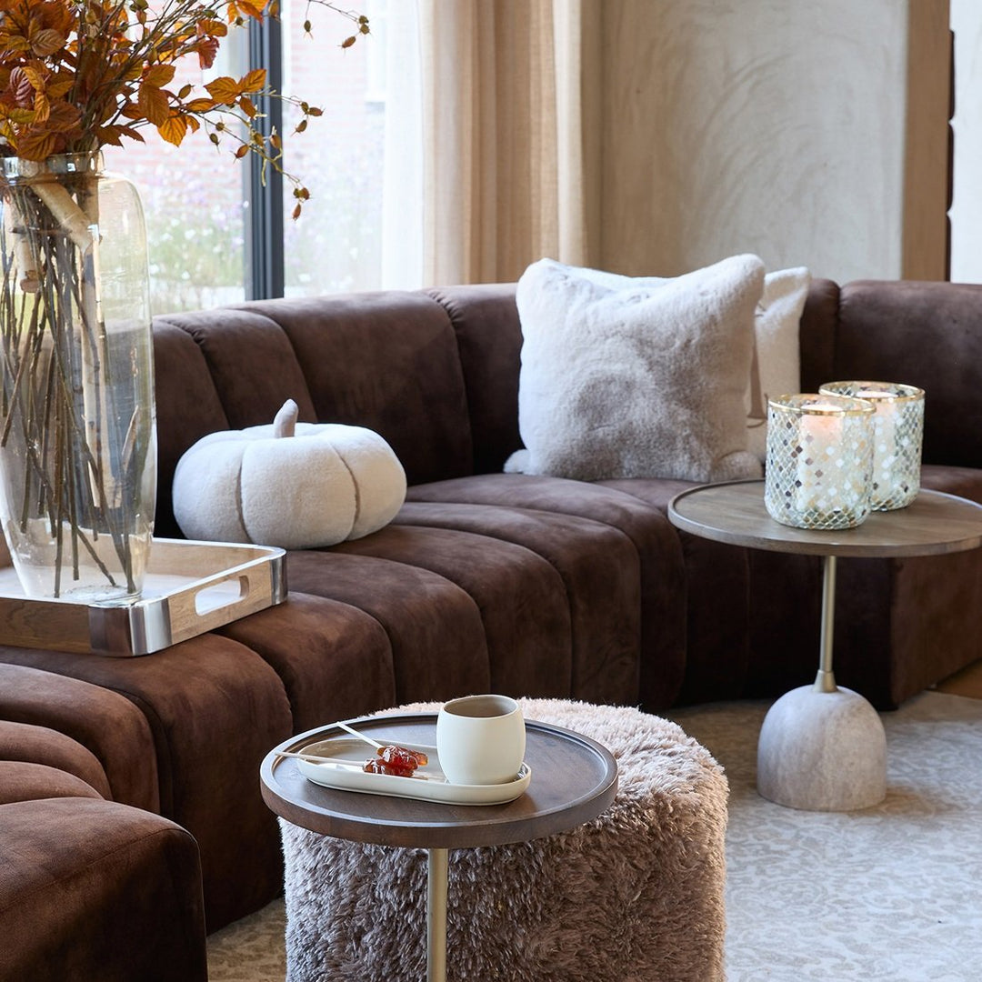 Rivièra Maison Pumpkin Faux Fur Box Pillow L