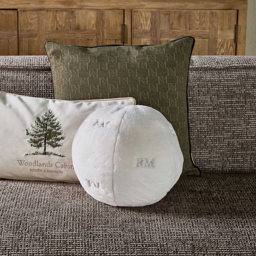 Rivièra Maison RM Ball Faux Fur Box Pillow 30x30