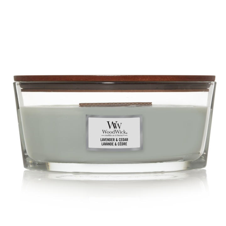 WoodWick Lavender & Cedar Candle Ellipse - Geurkaars