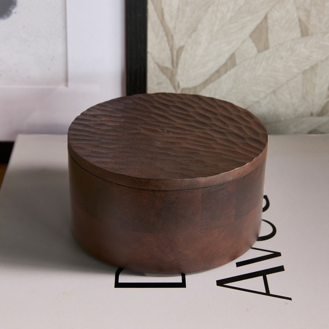 Rivièra Maison Banu Storage Box Round S - opbergdoosje
