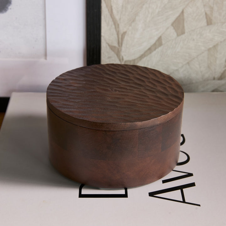 Rivièra Maison Banu Storage Box Round S - opbergdoosje