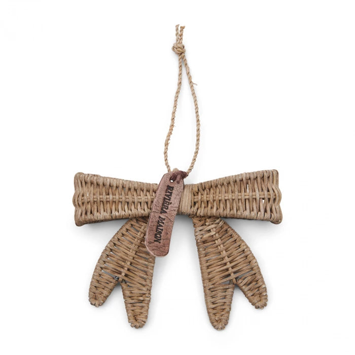 Rivièra Maison Rustic Rattan Jacky Bow S - Kerstornament