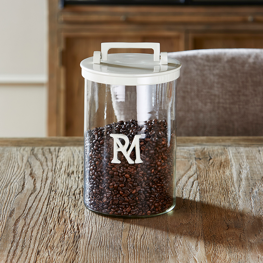 Rivièra Maison RM Monogram Storage Jar Flax - Voorraadpot