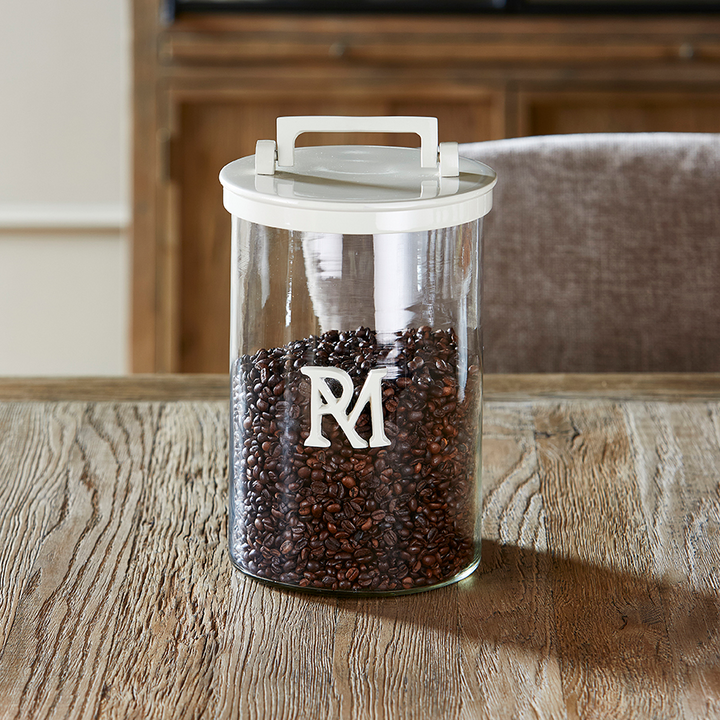 Rivièra Maison RM Monogram Storage Jar Flax - Voorraadpot