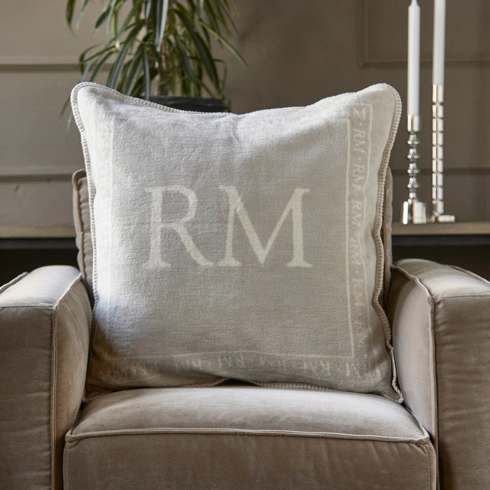 Rivièra Maison Sierkussen Kussenhoes RM Logo, 60x60