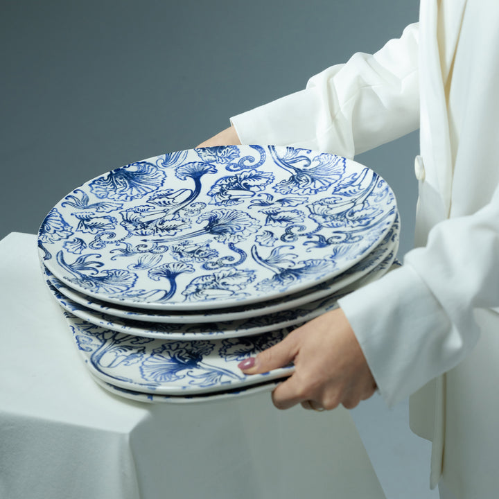 Rivièra Maison Amalfi Serving Plate Delfts Blauw - Serveerschaal