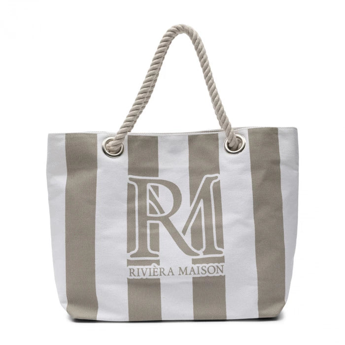Riviéra Maison RM Monogram Cotton Bag Flax