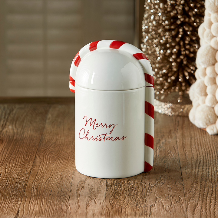 Rivièra Maison Christmas Candy Cane Storage Jar - Voorraadpot