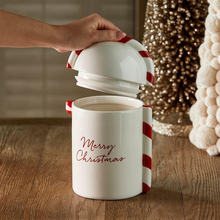 Rivièra Maison Christmas Candy Cane Storage Jar - Voorraadpot