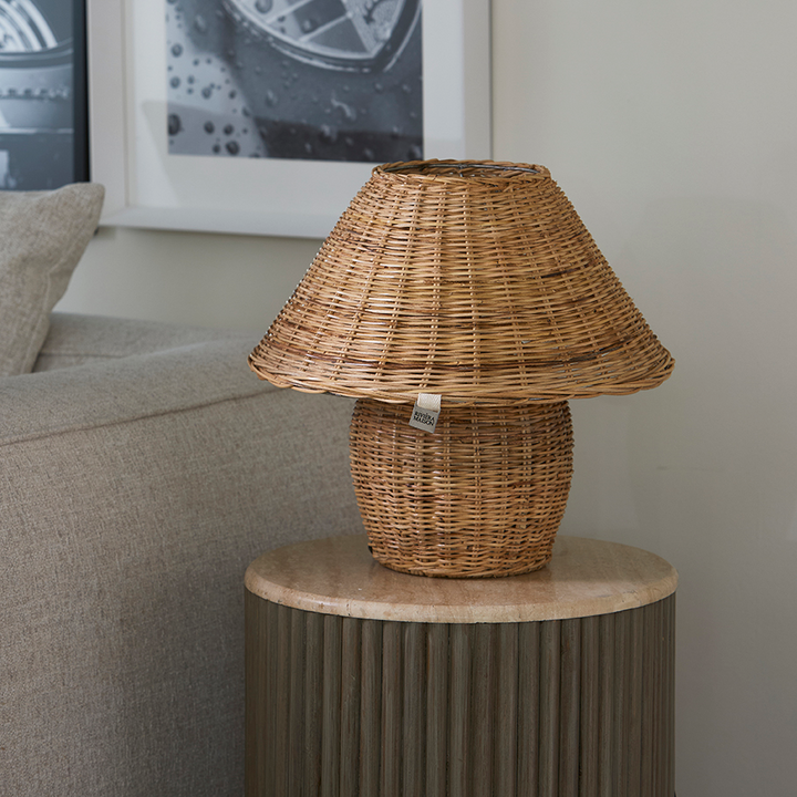 Rivièra Maison Rustic Rattan Ames Table Lamp - Tafellamp