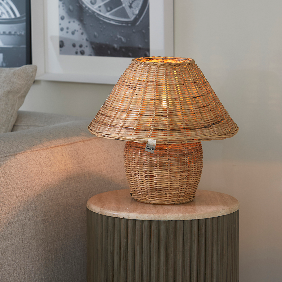 Rivièra Maison Rustic Rattan Ames Table Lamp - Tafellamp