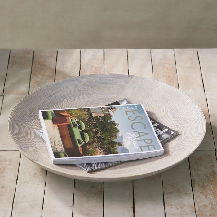 Rivièra Maison Bangli Bowl Light Wood L - Schaal