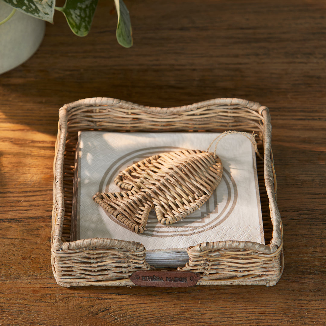 Rivièra Maison Rustic Rattan Fish servetten houder