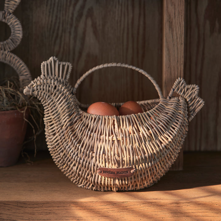 Rivièra Maison Rustic Rattan Lovely Chicken Basket - Eiermandje