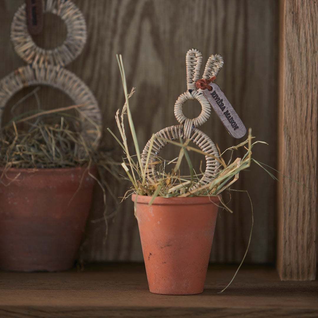 Rivièra Maison Rustic Rattan Easter Bunny S - Plantenprikker