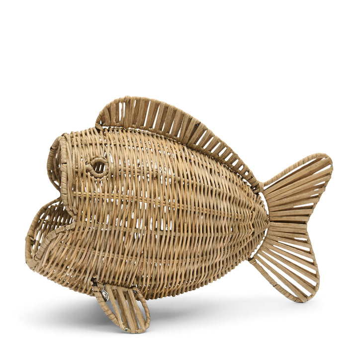 Rivièra Maison Rustic Rattan Fish Basket decoratiebeeld