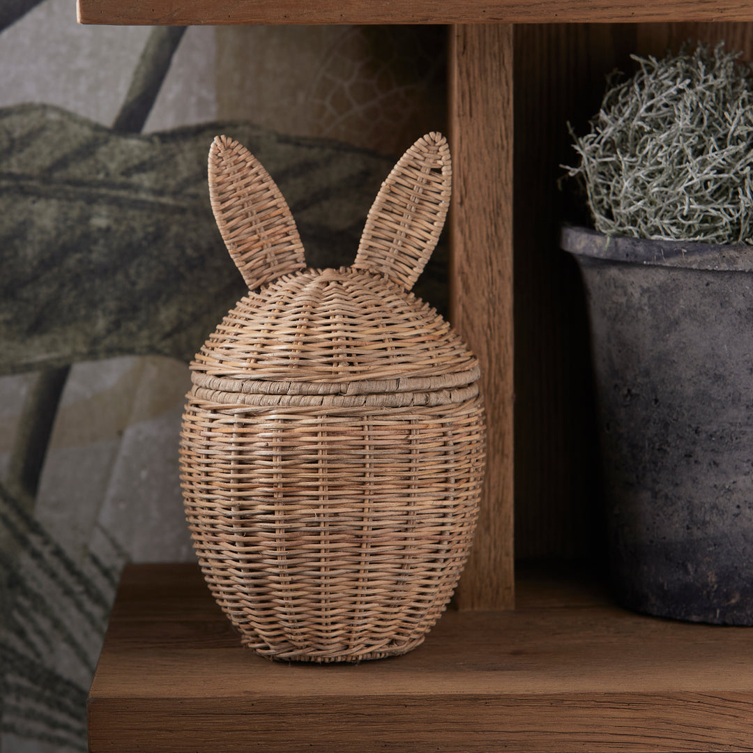 Rivièra Maison Rustic Rattan Easter Rabbit Basket