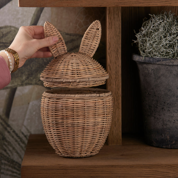 Rivièra Maison Rustic Rattan Easter Rabbit Basket