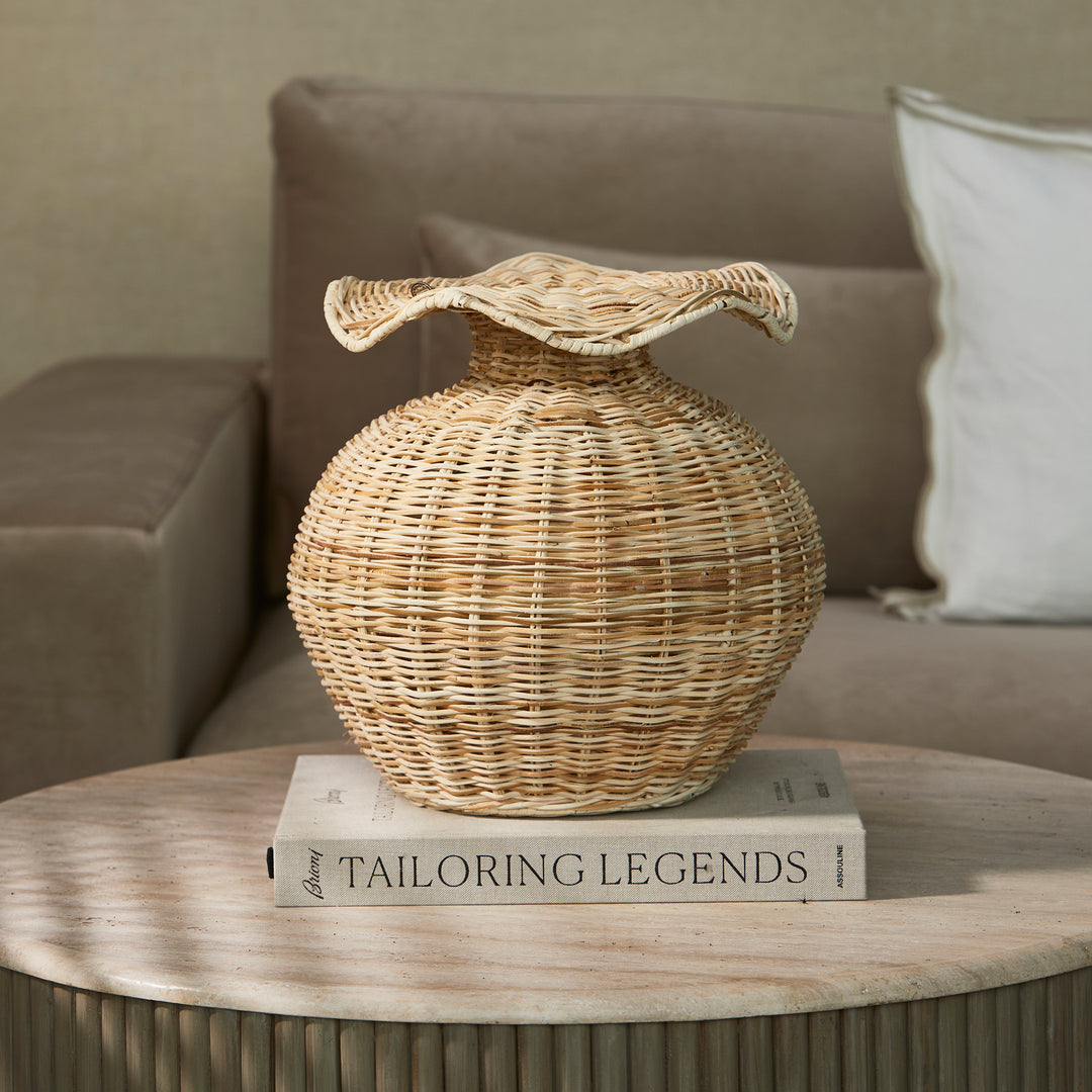 Rivièra Maison Rustic Rattan Wavy Vase decoratie