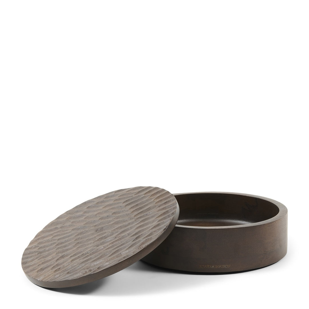 Rivièra Maison Banu Storage Box Round M - opbergdoosje