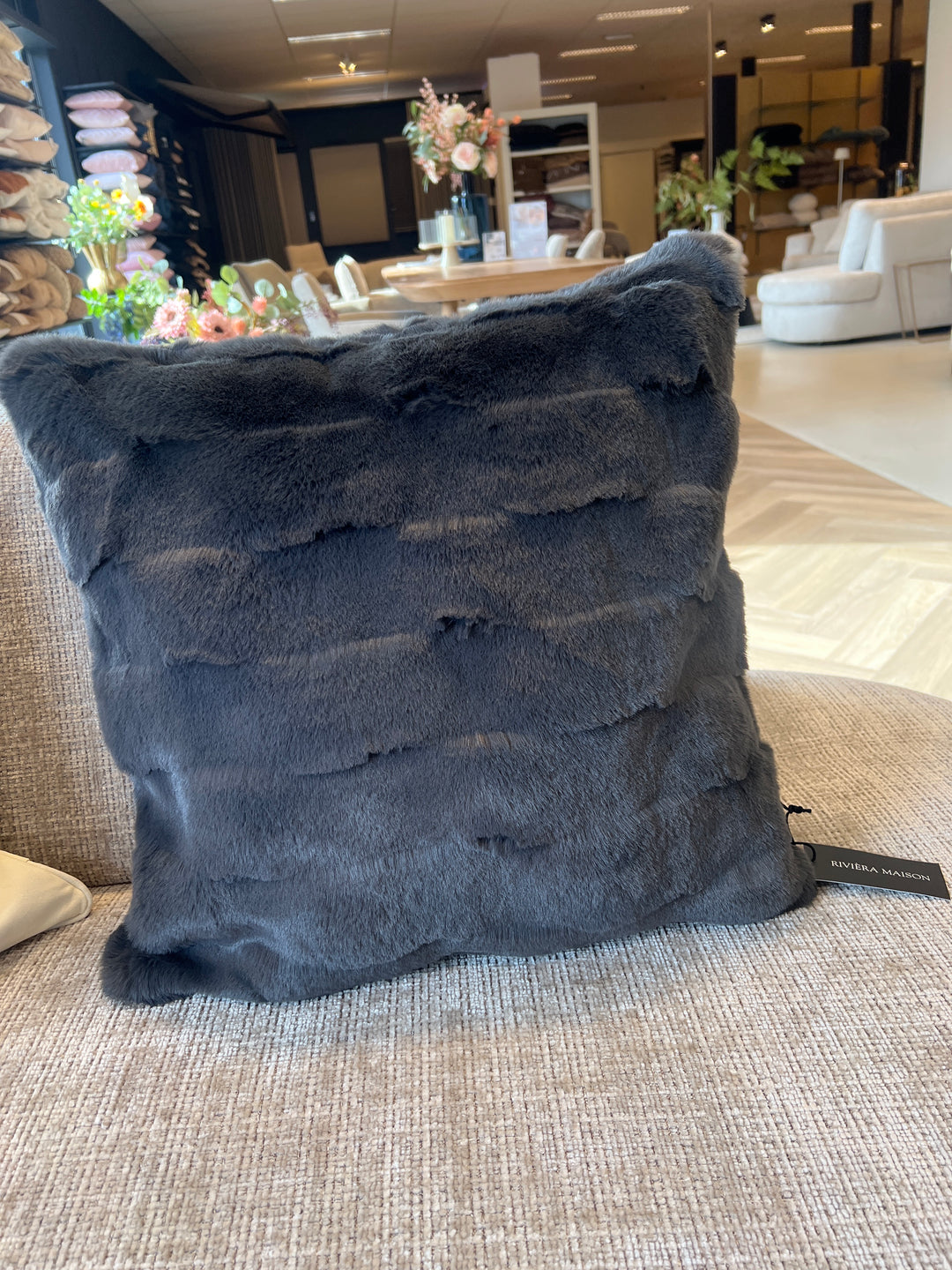 Rivièra Maison Elias Faux Fur Pillow Cover 50x50