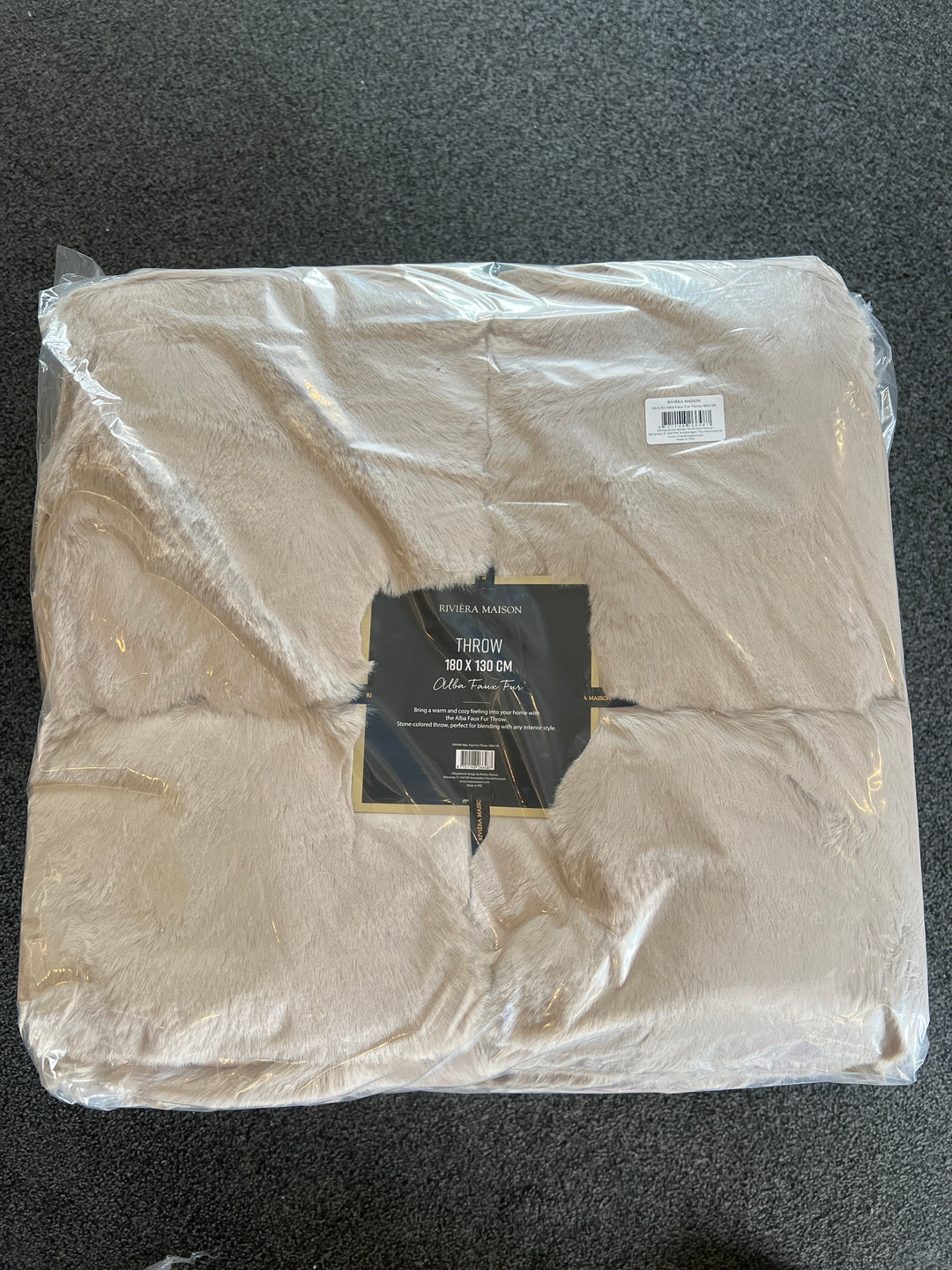 Rivièra Maison Heather Alba Faux Fur Throw 180x130