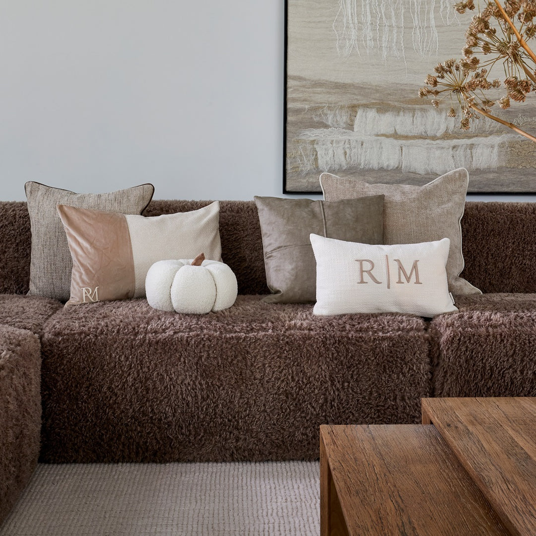 Rivièra Maison RM Monogram Aveiro Pillow 60x60