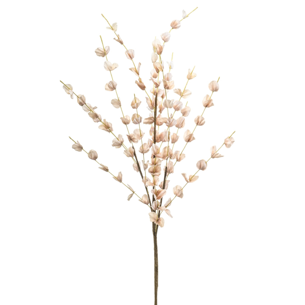 Kunstbloem Lampionplant Physalis spray beige H75