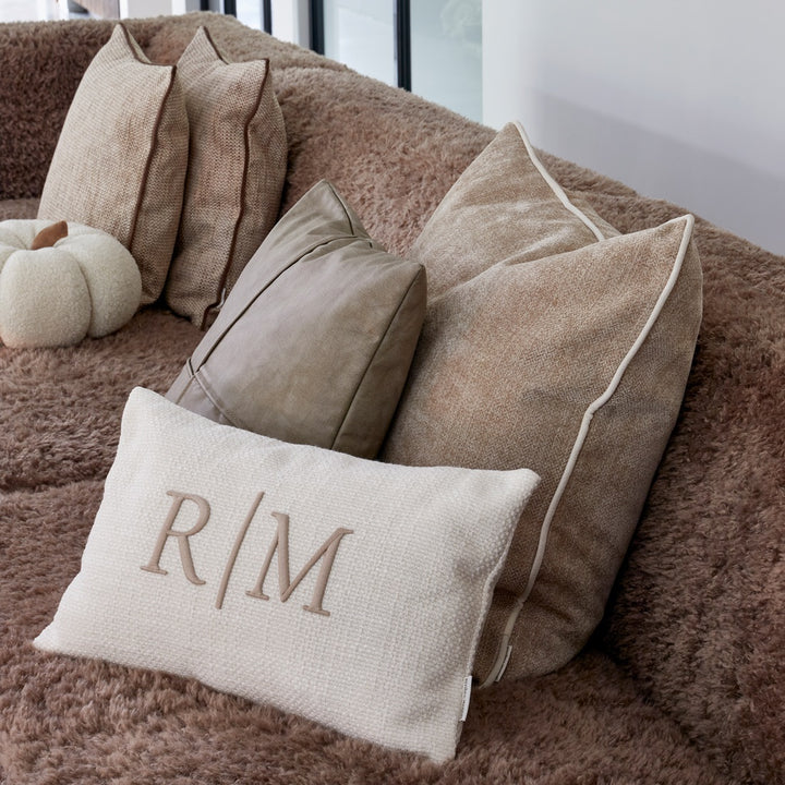 Rivièra Maison RM Monogram Aveiro Pillow 60x60