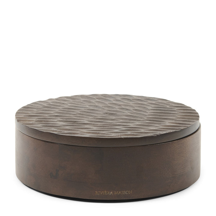Rivièra Maison Banu Storage Box Round M - opbergdoosje