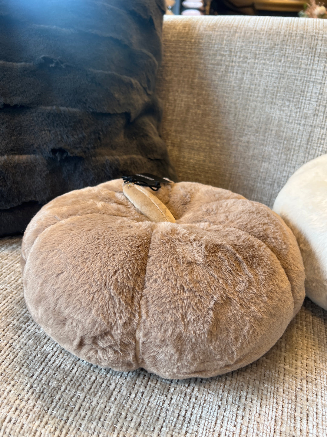 Rivièra Maison Pumpkin Faux Fur Box Pillow  S
