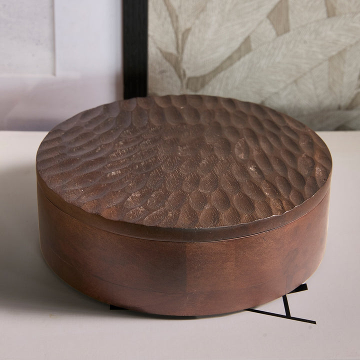 Rivièra Maison Banu Storage Box Round M - opbergdoosje