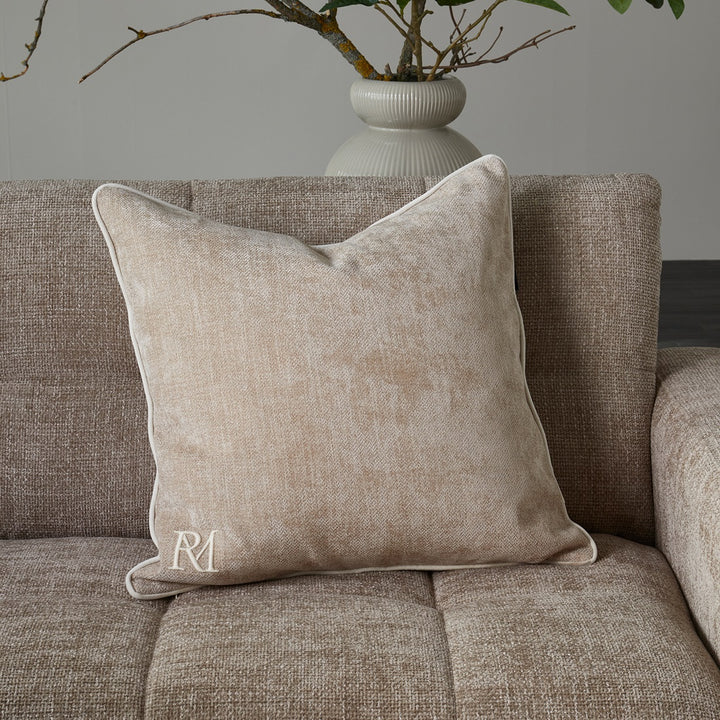 Rivièra Maison RM Monogram Aveiro Pillow 60x60