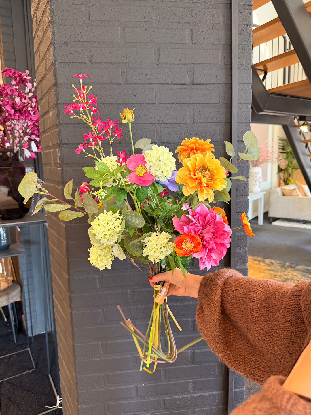 Slenders - Zijdenbloemen boeket 1 - Kleurrijk