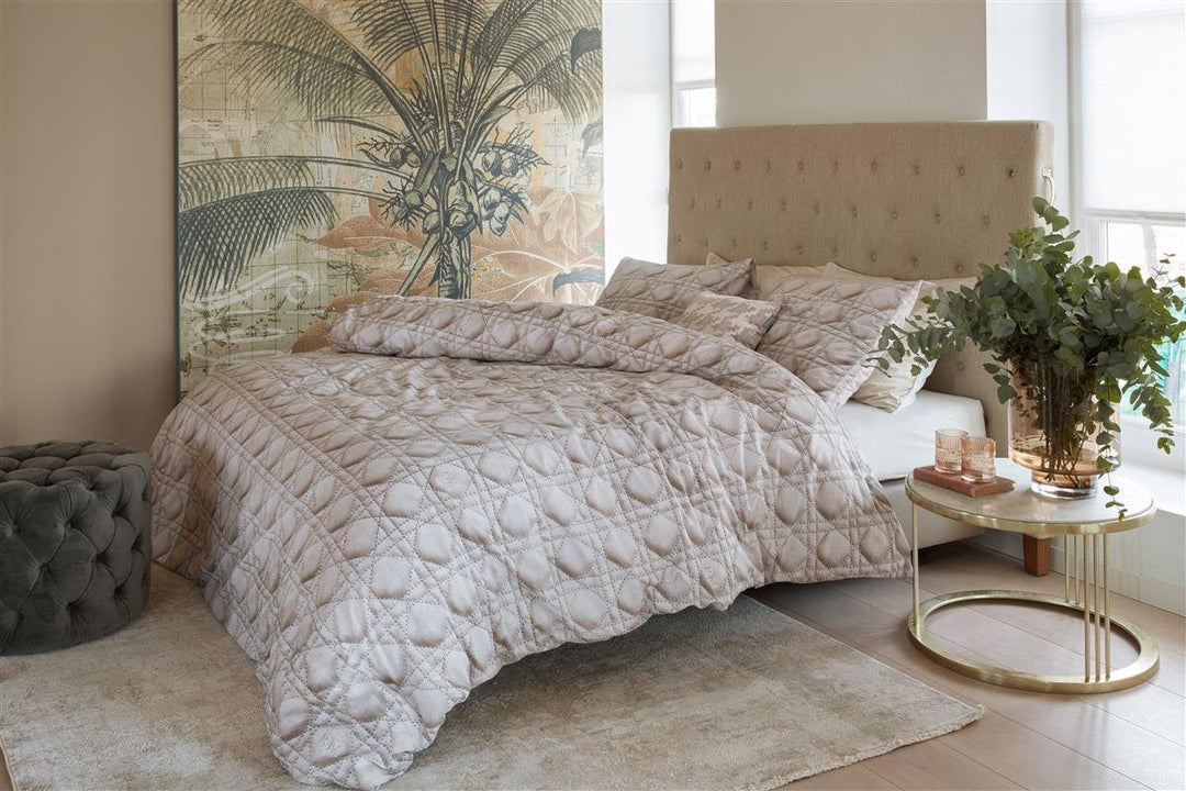 Riviera Maison Mercurial dekbedovertrek - Lits-Jumeaux - 240x200/220 - Gebroken wit