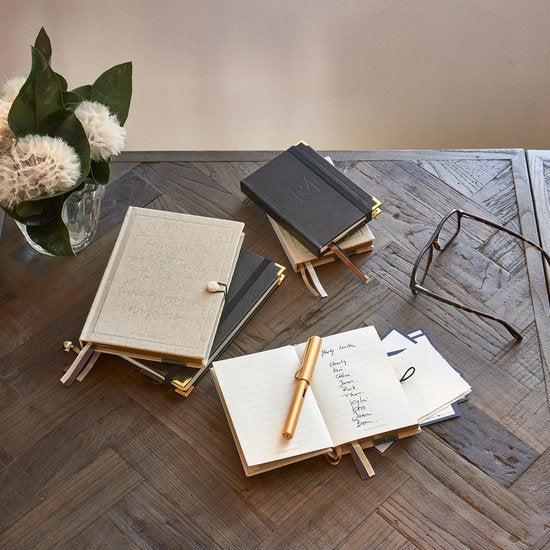 Riviera Maison Notebooks - Monogram Moments A5 Notebook - Zwart