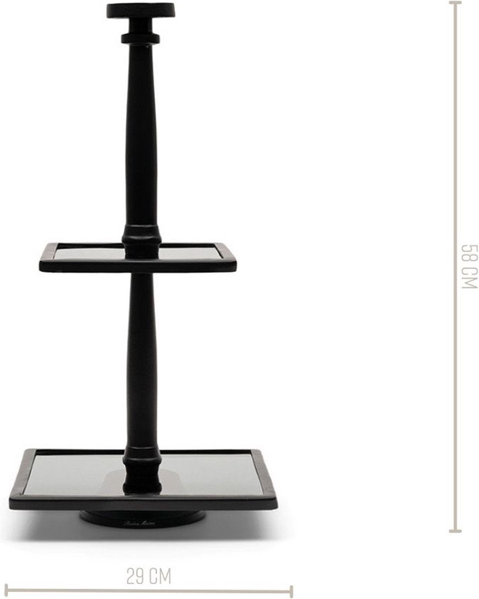 Riviera Maison Etagere 2 Laags - Duchess Etagère - Zwart