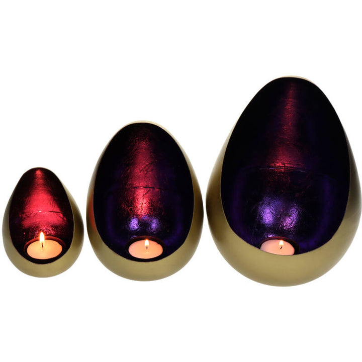 Kandelaar - Colorful Egg lantaarn paars - Klein