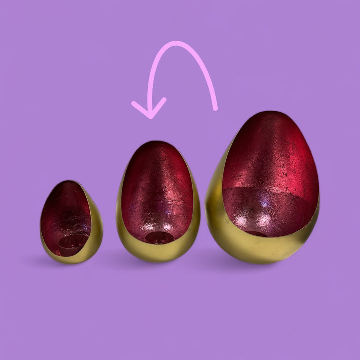 Slenders - Eggkandelaar Roze voor waxinelicht H17