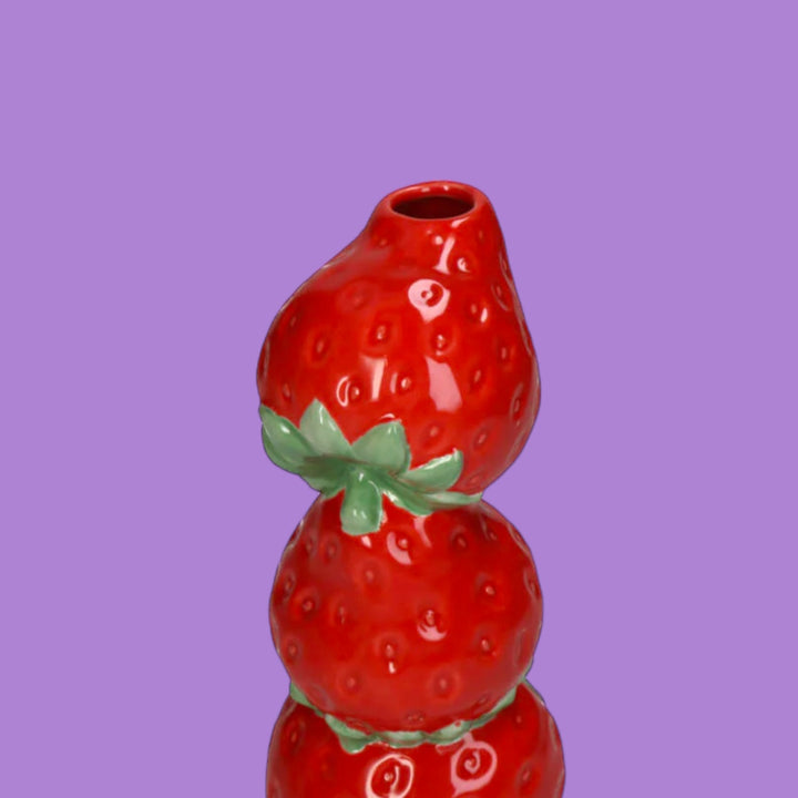 Slenders - Fruitvaasje Aardbeien Rood H18