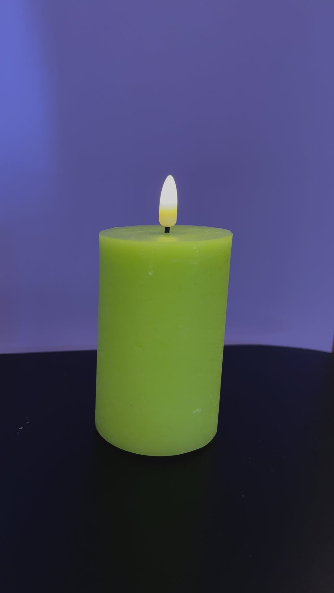 Slenders - LED-Kaarsen Groen van echt Kaarsvet set van 4 - H10