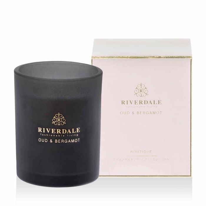 Riverdale Boutique Geurkaars in pot Oud & Bergamot 10cm