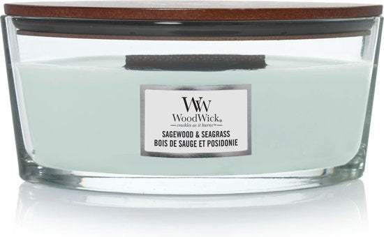 WoodWick Sagewood & Seagrass Candle Ellipse