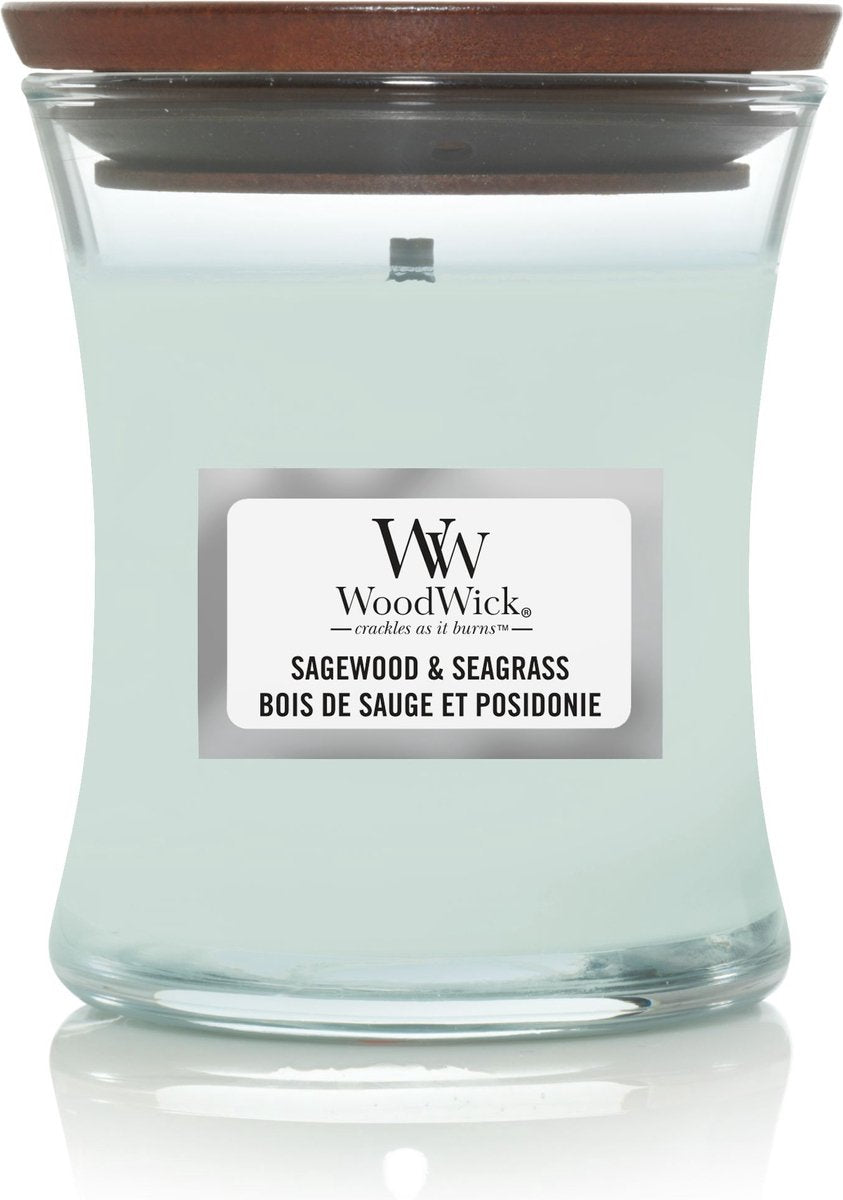 WoodWick Sagewood & Seagrass Candle Mini