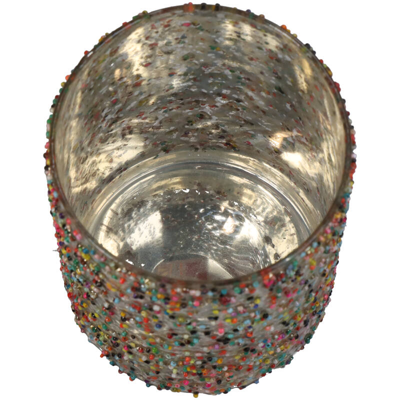 Slenders - Waxinelichthouder Spikkels Multi van Glas H13